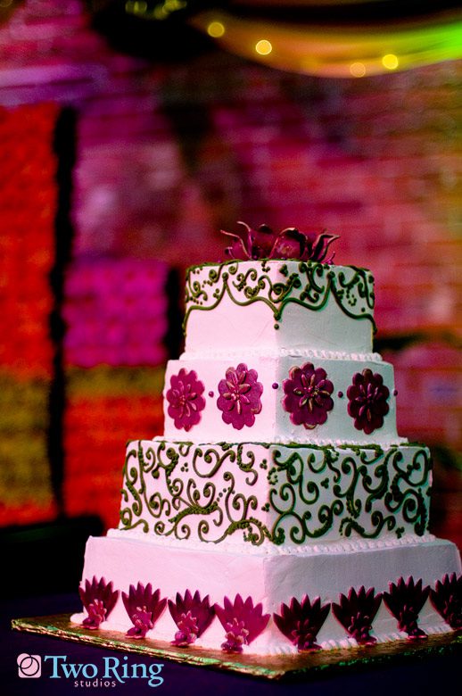 Cake at Indian wedding reception