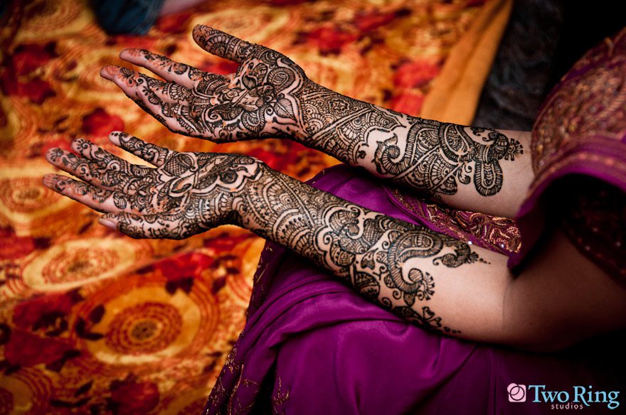 Bride's henna