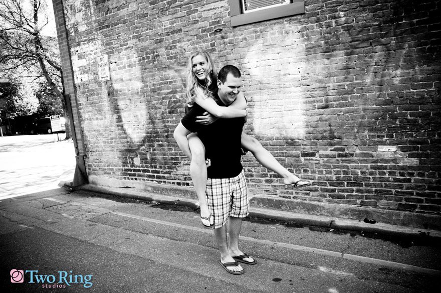 Engagement session downtown Asheville