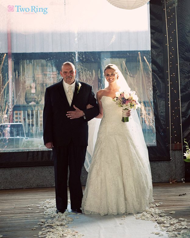 Bride and father