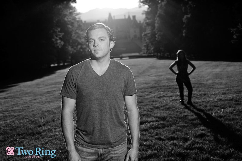 Engagement photography at Biltmore house
