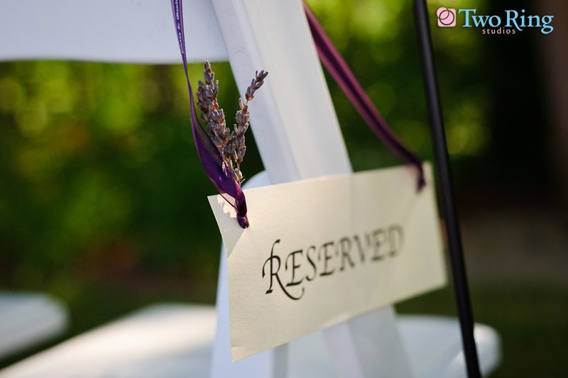 Detail of Reserved sign