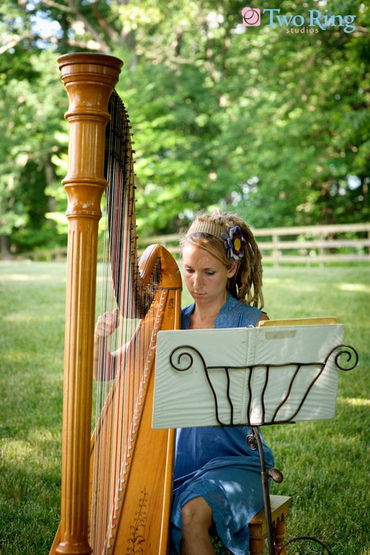 Harp music for the wedding ceremony