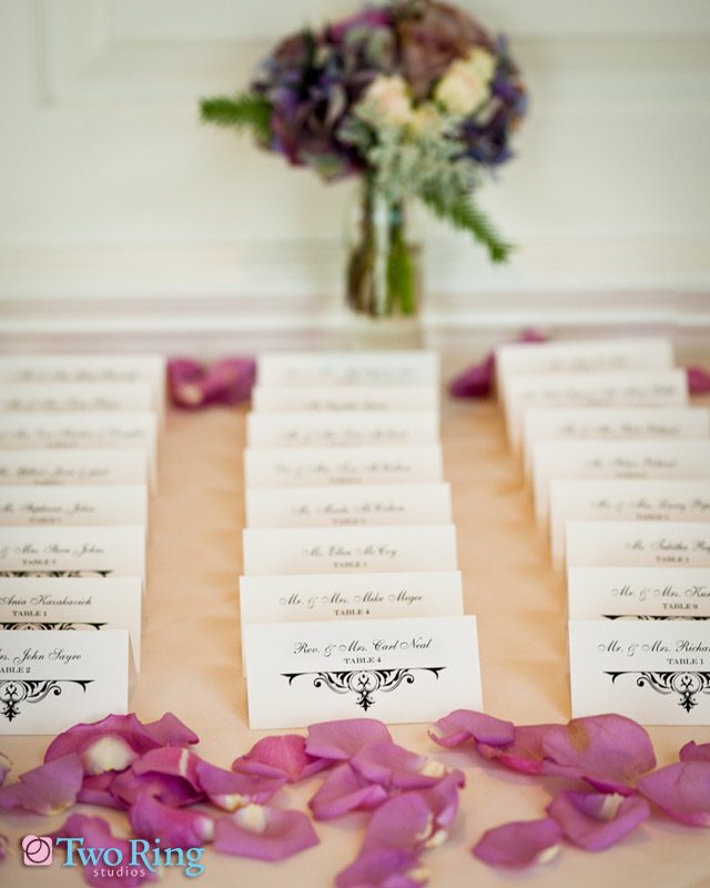 Photo of table place cards