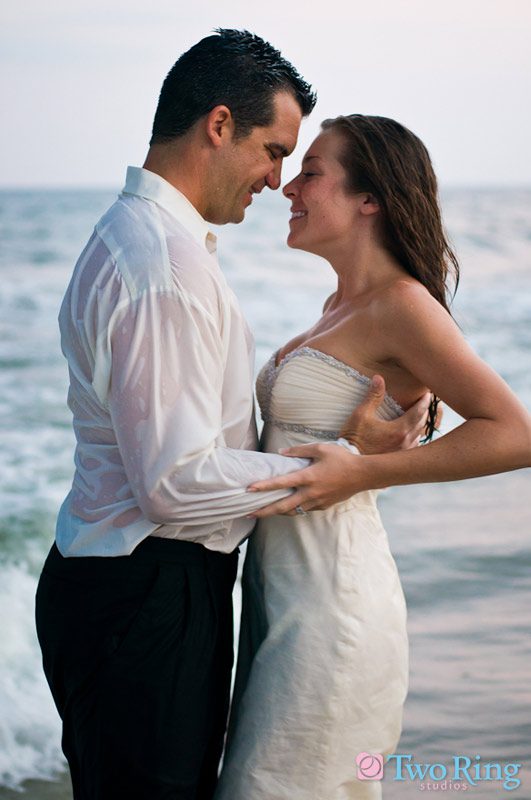 Ocean - bride and groom