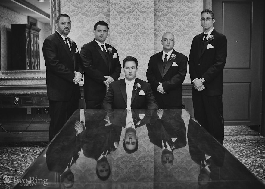 Asheville wedding - groomsmen portrait