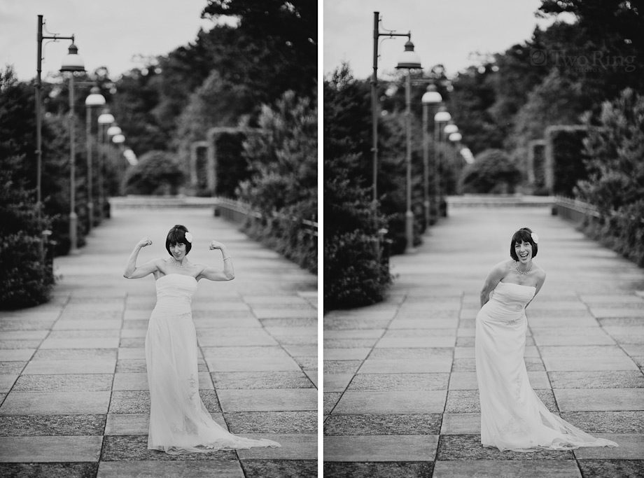 Bride at NC Arboretum