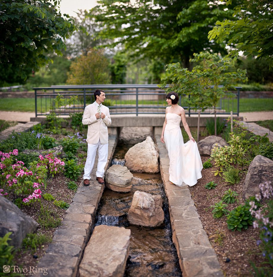 NC Arboretum wedding portrait